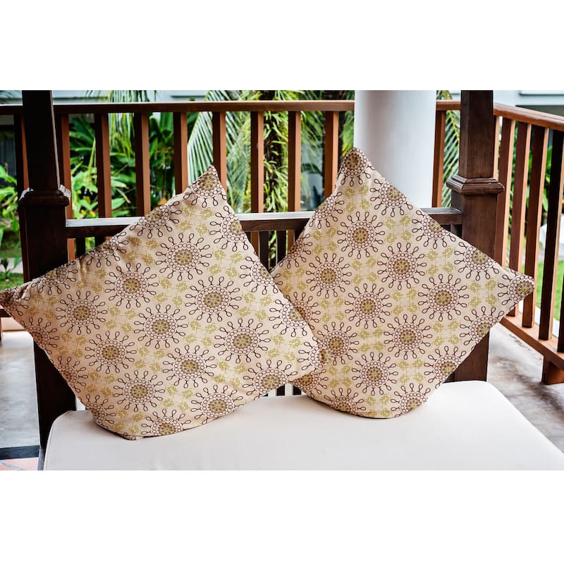 Sun Tile Indoor/Outdoor Throw Pillow