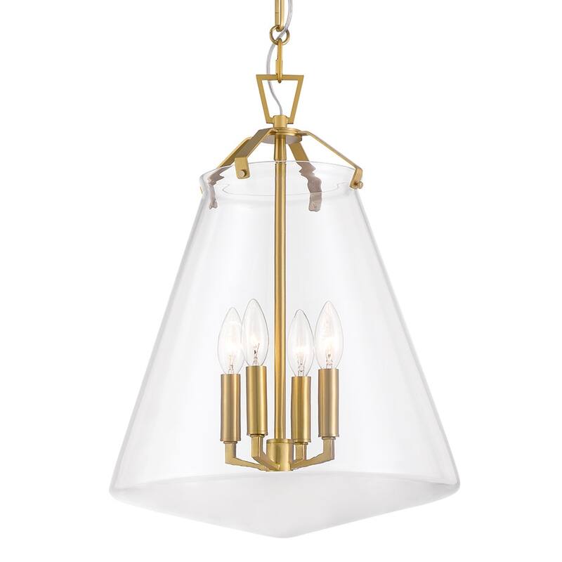 Crystorama Lighting Group VSS-7015 Voss 4 Light 15" Wide Taper Candle - Luxe Gold