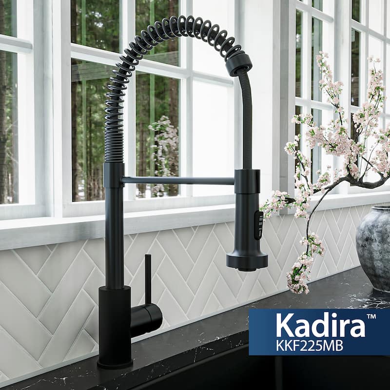 Karran Kadira Single-Handle Pull-Down Sprayer Kitchen Faucet