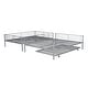 preview thumbnail 4 of 7, 2 In 1 Full XL Over Queen Metal Bunk Bed With Trundle,Save Space