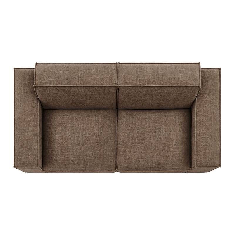 Restore 2-Piece Performance Fabric Upholstered Modular Loveseat