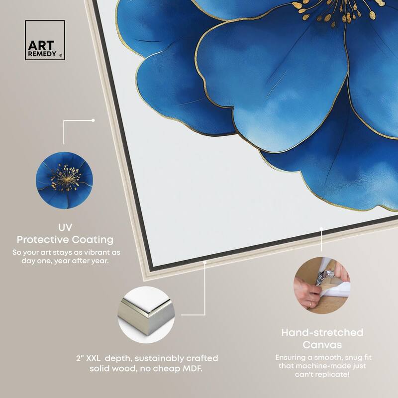 Blue Brilliance I Canvas by Art Remedy