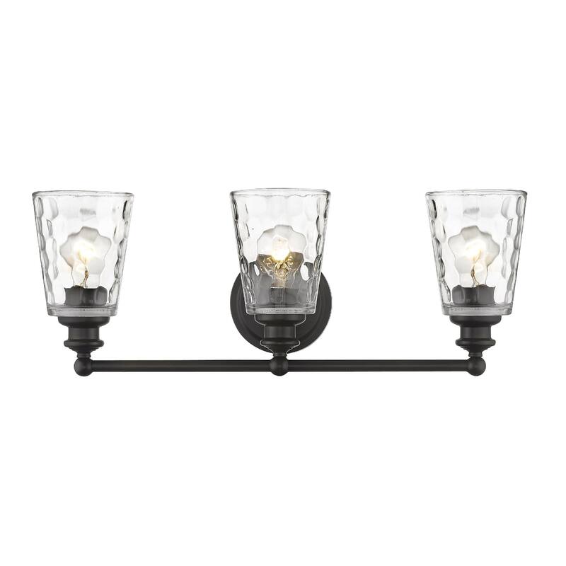 Modern Transitional Hardwired Wall Light with Reversible Mount and Clear Glass Shade LED Compatible