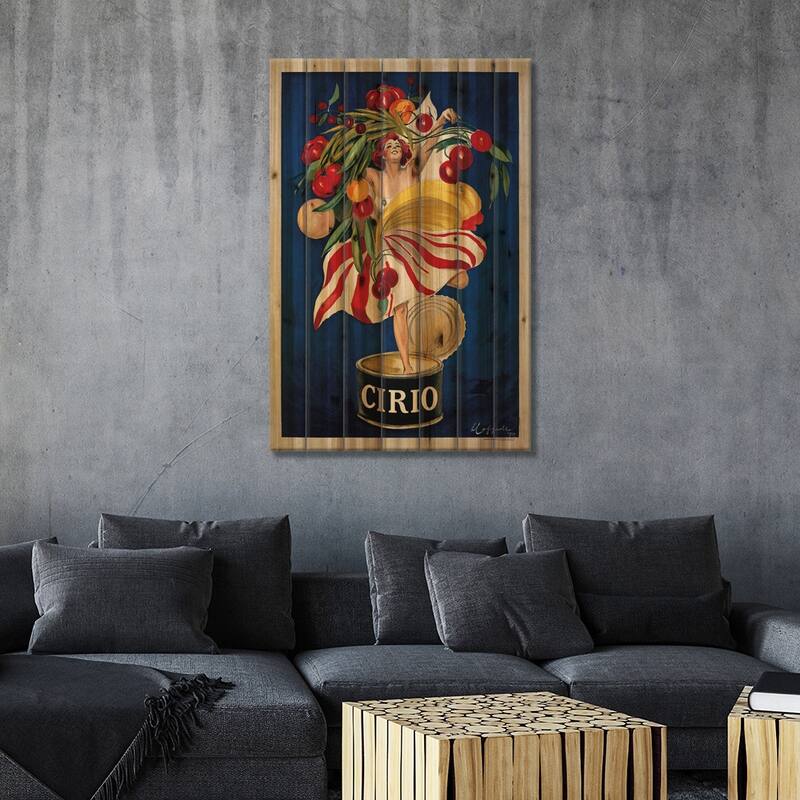Cirio Print On Wood by Leonetto Cappiello - Multi-Color