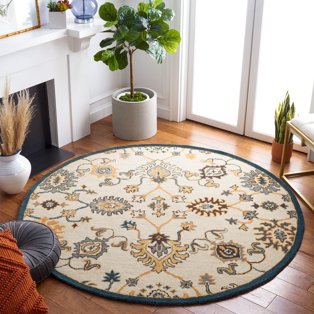 SAFAVIEH Handmade Heritage Trellis Traditional Wool Rug