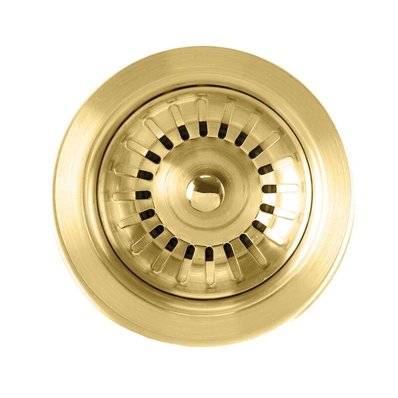 Noah Plus 3 1/2" Stainless Steel Basket Strainer - Brass
