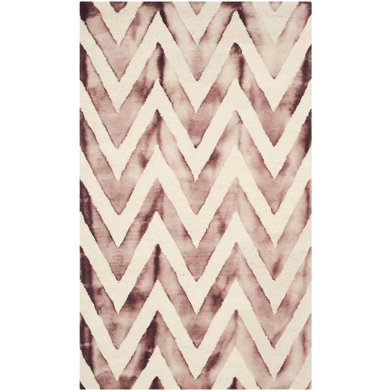 SAFAVIEH Dip Dye Erkhild Hand-tufted Wool Chevron Area Rug