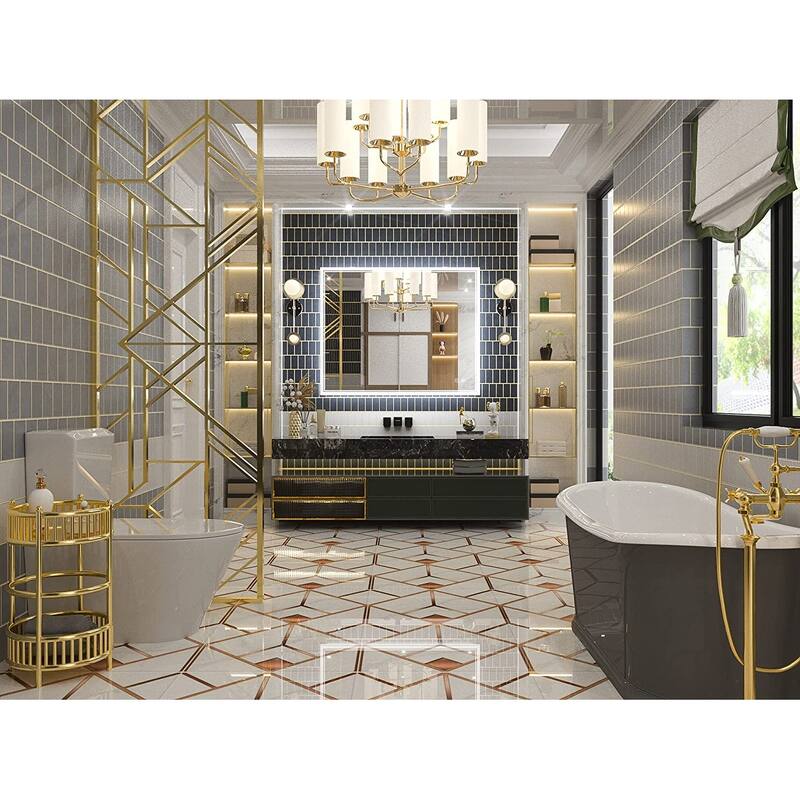 TokeShimi LED Bathroom Vanity Mirror, Anti-Fog Dimmable Wall Mirror