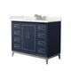 Option Dark Blue / White Quartz Top / Brushed Nickel