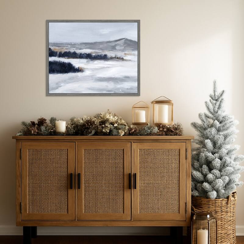 Cold Beauty by Pamela Munger (28 x 23 in.), Framed Canvas Wall Art Print - Sylvie Greywash