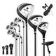 preview thumbnail 1 of 20, Men's Complete Golf Clubs Package Set 10 Pieces Includes Alloy Driver - See Details Black