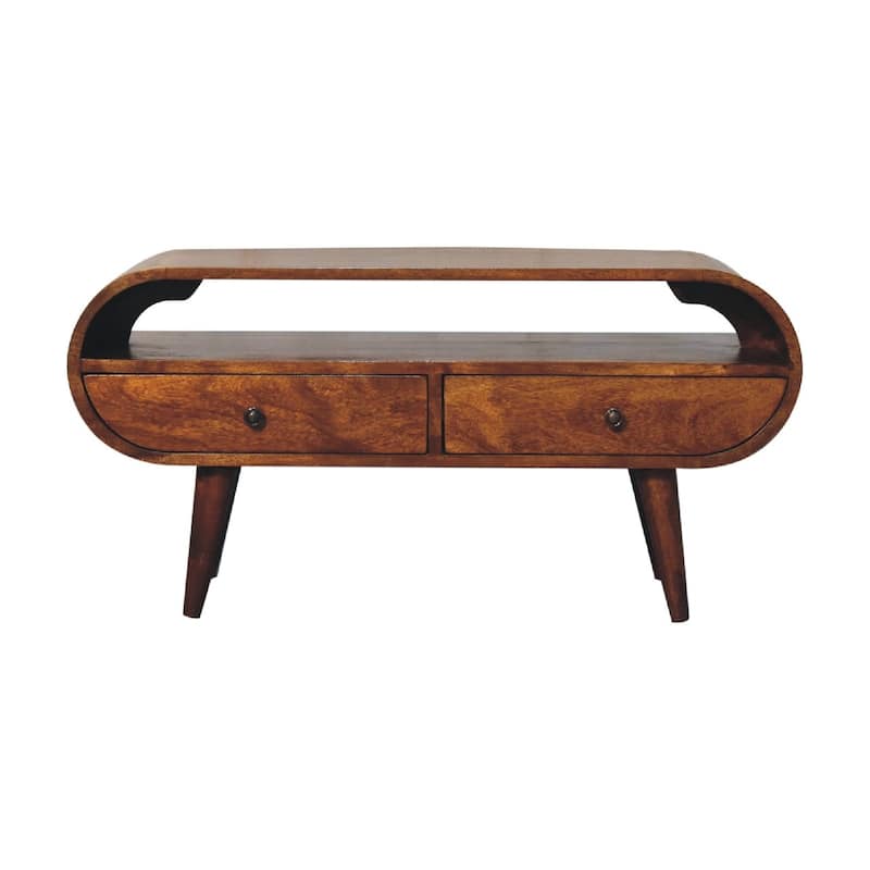Modern TV Stand with Wood Feet, Entertainment Center with Large Storage Drawers