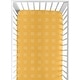 preview thumbnail 1 of 4, Yellow and White Boho Mudcloth Fitted Crib Sheet Mustard Orange Bohemian Woodland Tribal Hatch Triple Line Chic Gender Neutral