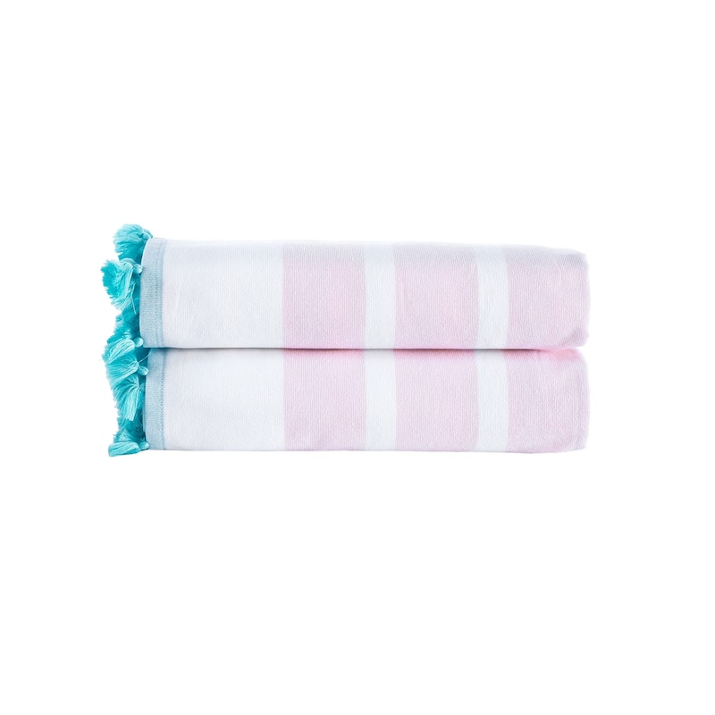 Brooks Brothers Turkish Pesthemal 2 pcs Bath Sheets - Pink