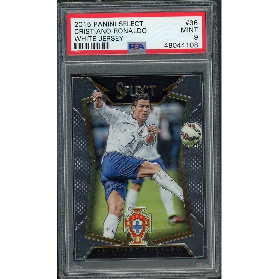 Cristiano Ronaldo 2015 Panini Select Soccer Card #36 Graded PSA 9 MINT -  Black - 8'6" x 11'6" - Bed Bath & Beyond - 40997499