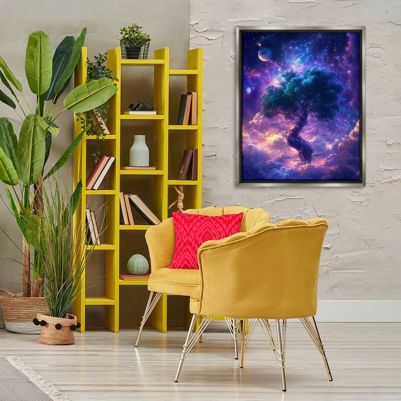Stupell Tree Of Life Through Clouds Framed Floater Canvas Wall Art Design By Wumples