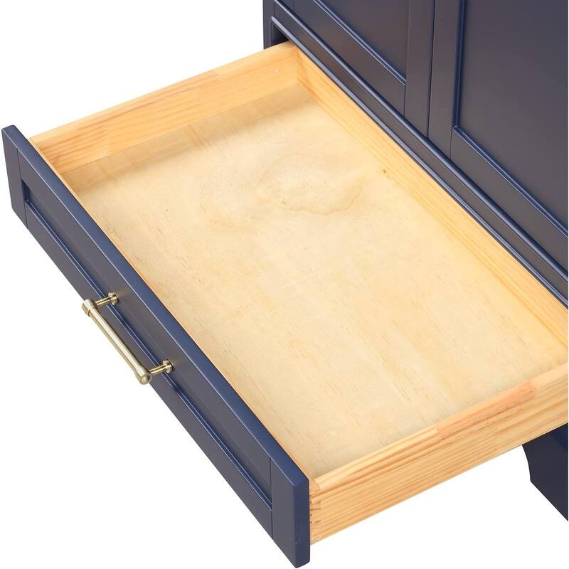 Blossom Copenhagen 30" Solid Wood Bathroom Vanity w/ Marble Top & Sink