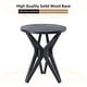 preview thumbnail 16 of 21, COZAYH Pedestal Farmhouse End Table, Distressed Top with Base for Modern Farmhouse, Boho Decor, Round