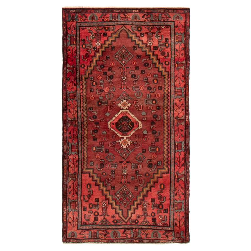 ECARPETGALLERY Hand-knotted Andelz Dark Red Wool Rug - 3'6 x 6'1 - Dark Red - 3'6 x 6'1
