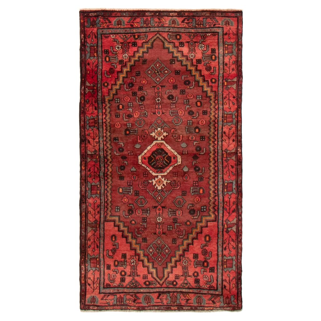 ECARPETGALLERY Hand-knotted Andelz Dark Red Wool Rug - 3'6 x 6'1