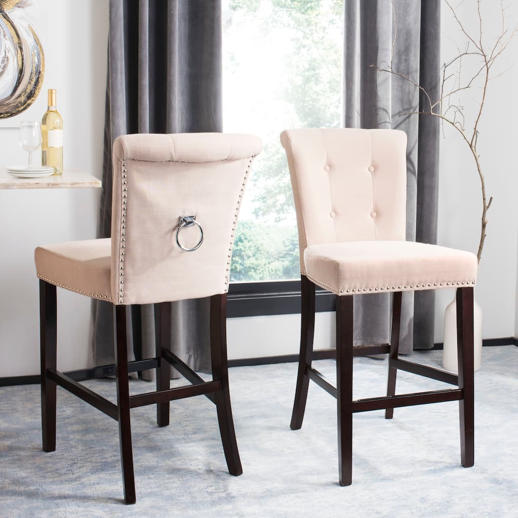 SAFAVIEH Rosalba 30-inch Bar Stool (Set of 2) - 20" x 26.5" x 44.5" - 20" x 26.5" x 44.5" - 20Wx27Dx45H