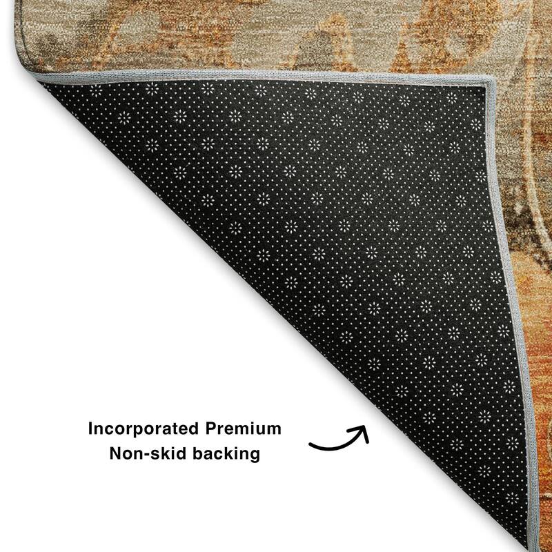 Premium Washable Super Soft Modern Floral Mayfield Rug