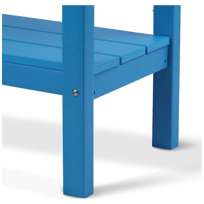 Laguna Hdpe All Weather Outdoor Patio Two Shelf Table