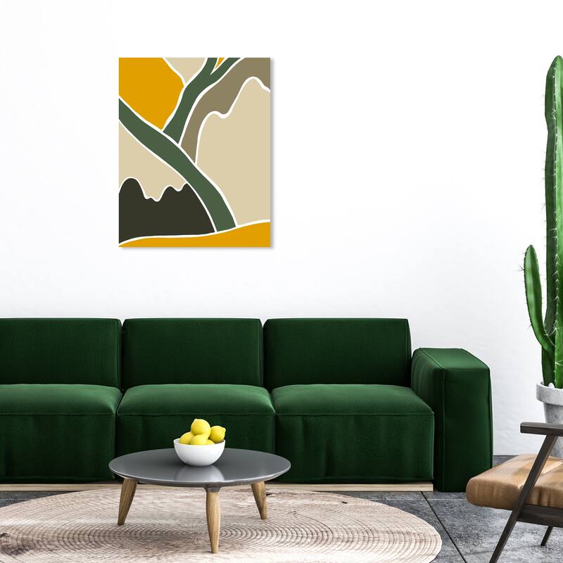 Wynwood Studio Canvas Abstract Tree Trunk Green Modern & Contemporary Wall Art Canvas Print - 30 x 36