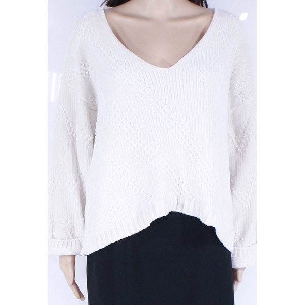 white v neck sweater women's