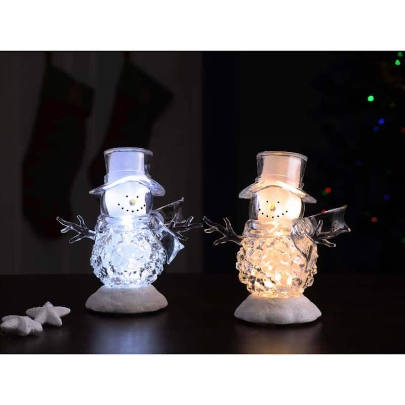 Ice Cube Snowman Christmas Decorations - 9" - Set of 4