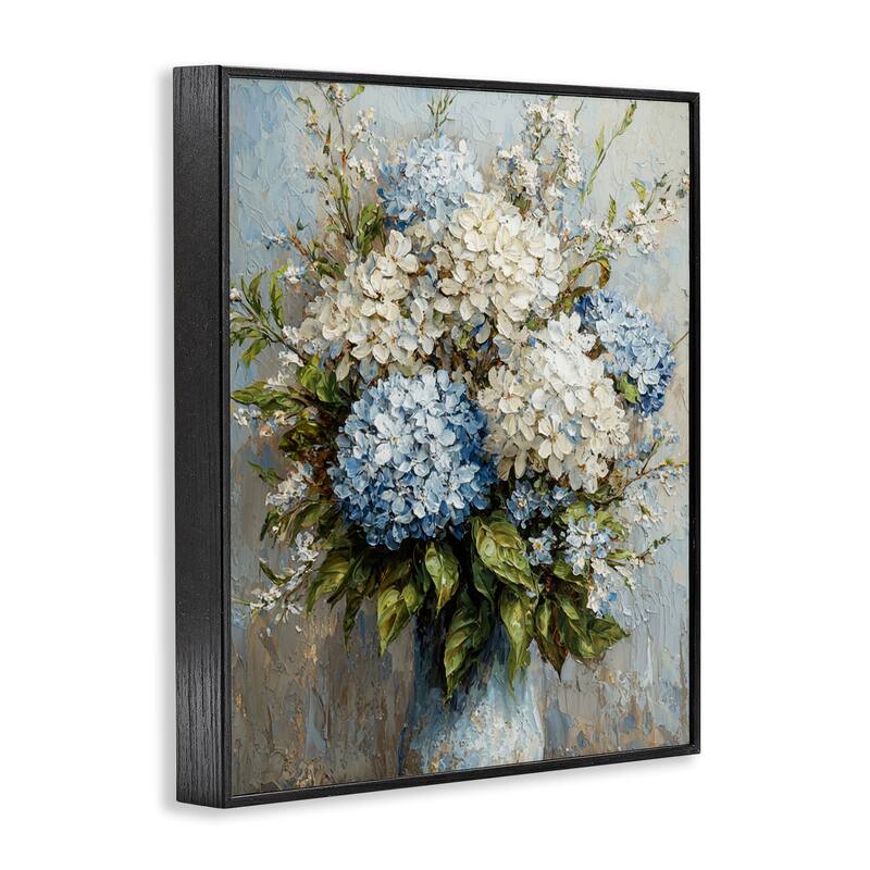 Stupell Muted Classic Hydrangeas Framed Giclee Art Design By Franklyn Gregory