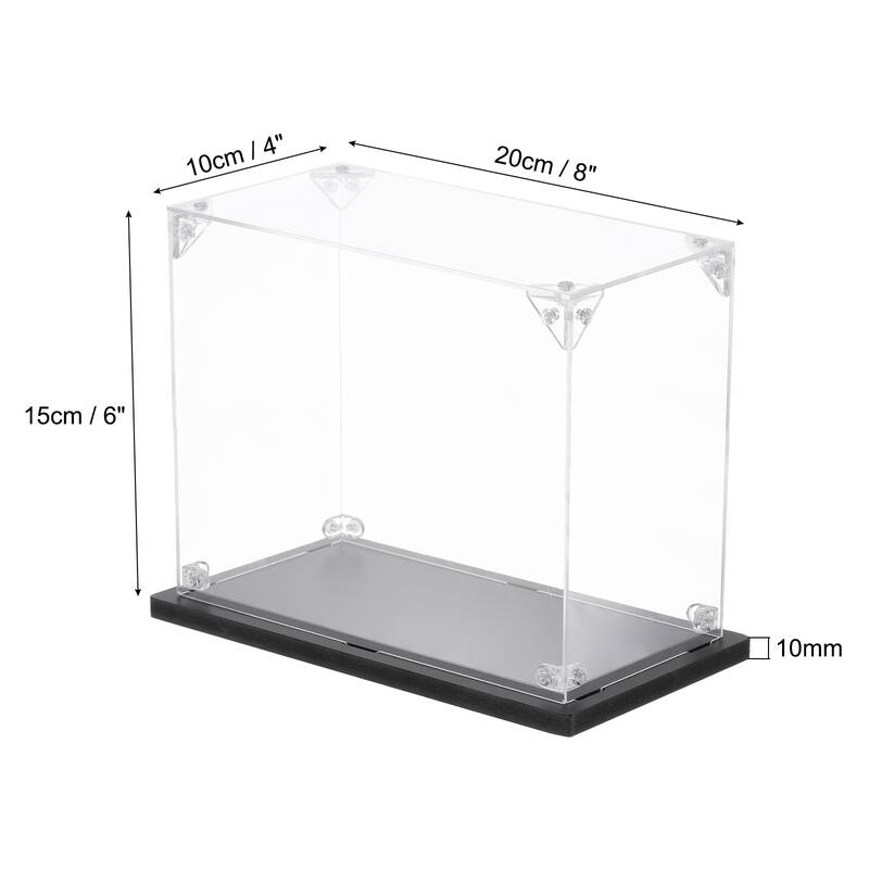 Acrylic Display Case, for Displaying Collectibles, Dolls, Model Car - 4"x8"x6"