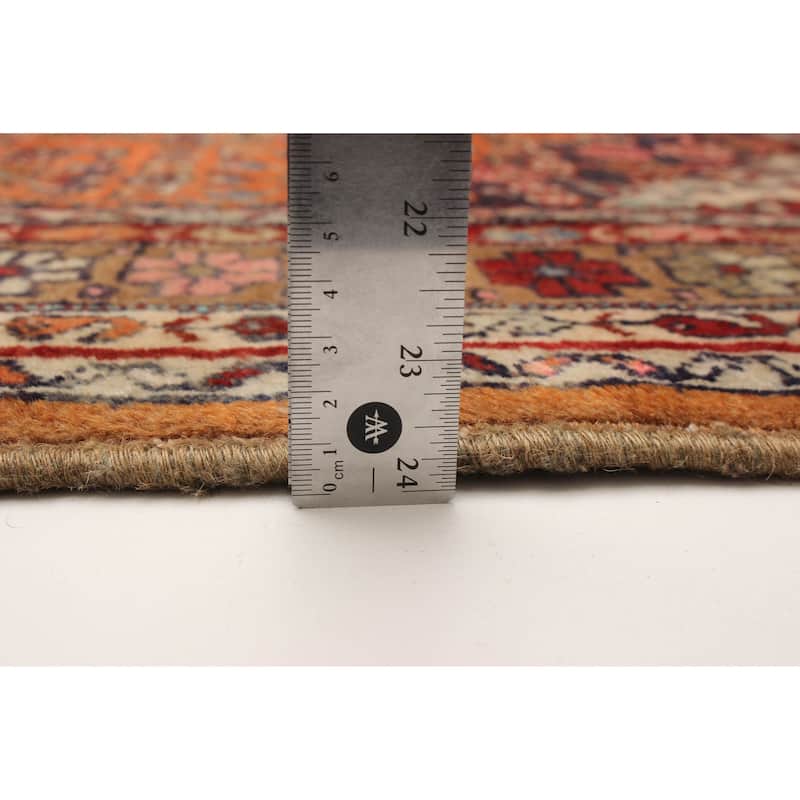ECARPETGALLERY Hand-knotted Konya Anatolian Burnt Orange Wool Rug - 4'4 x 9'8