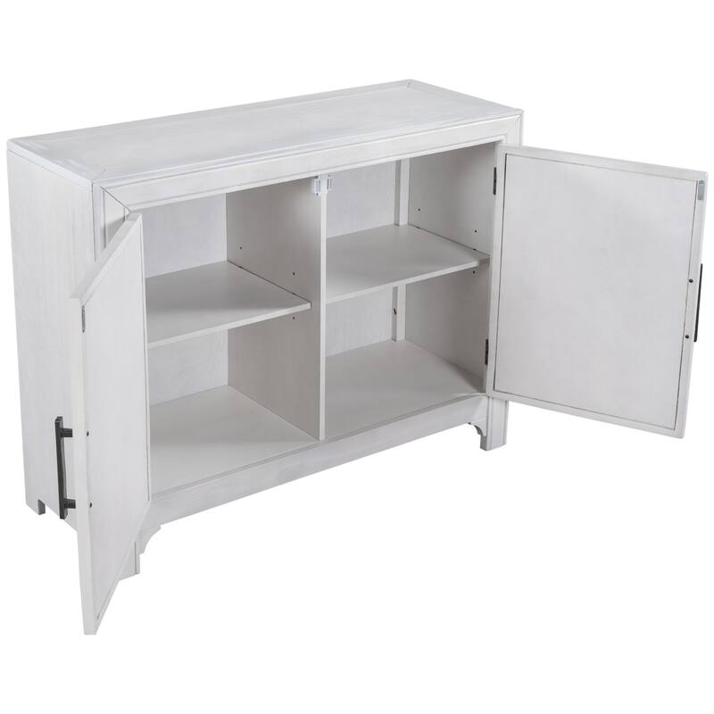 40‘’ Modern Console Table Sofa Table for Living Room with 2 Shelves
