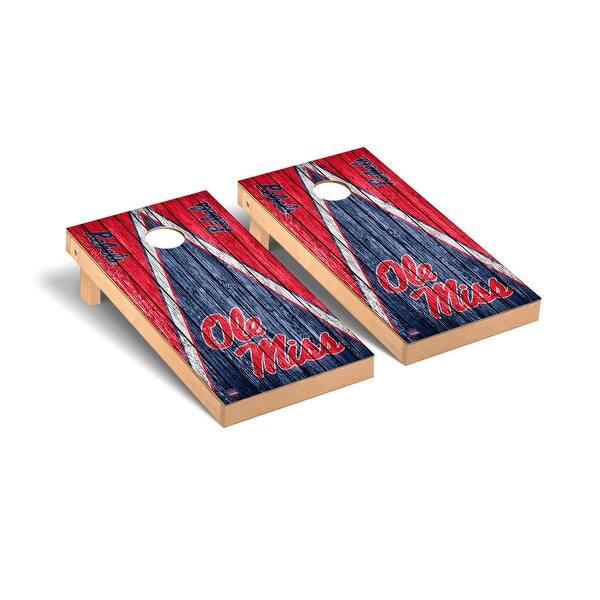 slide 2 of 5, Ole Miss Rebels 2x4 Pro Cornhole Boards - V3 Include Carrying Case