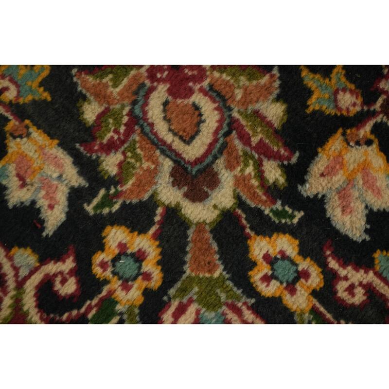 Hand Knotted Oriental 100% Wool Carpet Traditional Floral Red Mashad Area Rug - 12' 10'' X 9' 10''