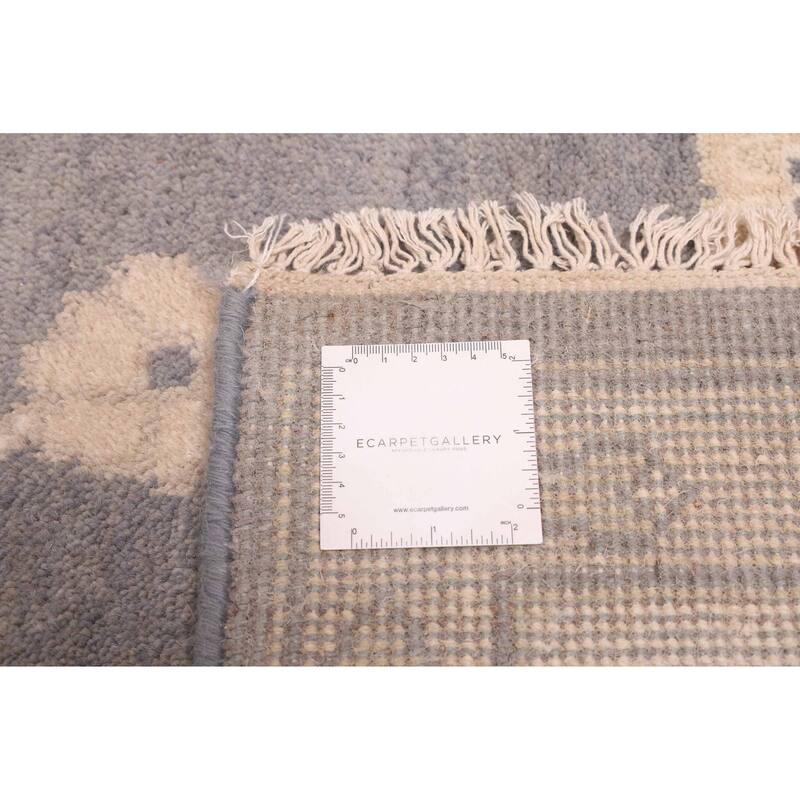 ECARPETGALLERY Hand-knotted Royal Oushak Dark Grey Wool Rug - 9'2 x 11'10