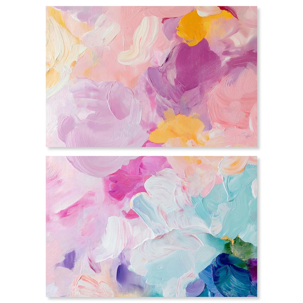 Misty Layers Canvas Set of 2 by Art Remedy, Gallery Wrapped