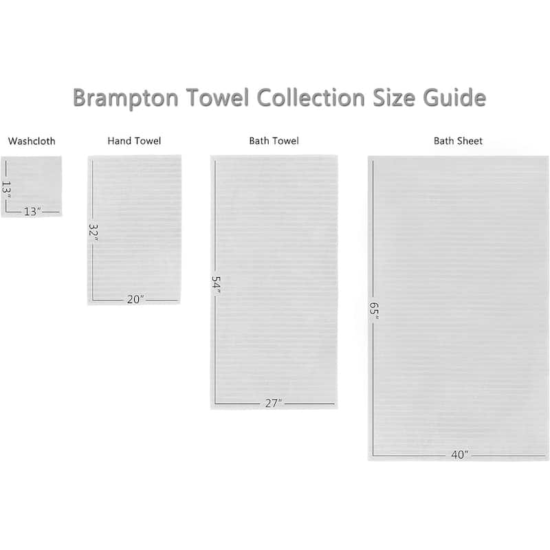 Brampton 6 Piece Luxury Turkish Cotton Towel Set