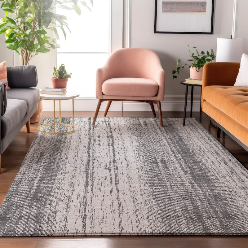 Premium Washable Super Soft Transitional Ombre Mayfield Rug - Gray - 10' x 14'