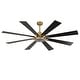 preview thumbnail 13 of 18, Vaczon 72" Modern Brass Plywood Large Smart Ceiling Fan with Dimmable LED Light and Remote - 72" - Remote & App Control