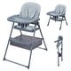 preview thumbnail 11 of 18, 2 In 1 Baby Highchairs with Foldable and Convertible Grey