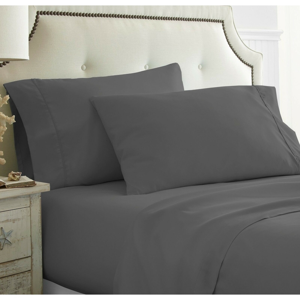 New Mainstays 200 Thread Count Pillowcases Queen Standard Grey Gray Set of 2 