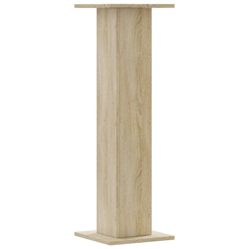 vidaXL Plant Stand Sonoma Oak Engineered Wood Large Decorative Inlays - 11.8 x 11.8 x 37.4 in