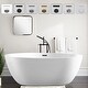 preview thumbnail 34 of 45, Vanity Art 55" X 32" White Acrylic Freestanding Air Bubble Soaking Bathtub with UPC Certified Overflow and Pop-up Drain