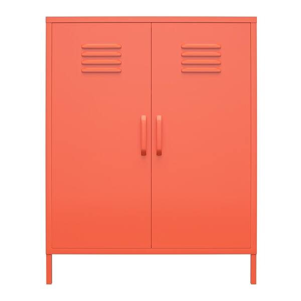 Shop Novogratz Cache 2 Door Metal Locker Storage Cabinet On Sale Overstock 31431524