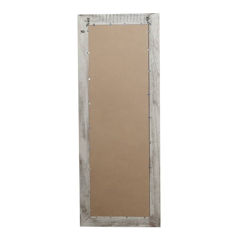 Farmhouse Rustic Wooden Framed Full Length Floor Mirror - 65"x24"