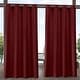 preview thumbnail 32 of 33, ATI Home Delano Indoor/Outdoor Grommet Top Curtain Panel Pair 54X108 - Radiant Red