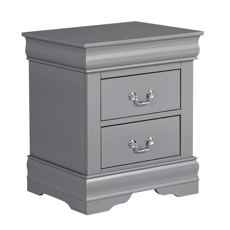 Modern Grey 2 - Drawer Nightstand
