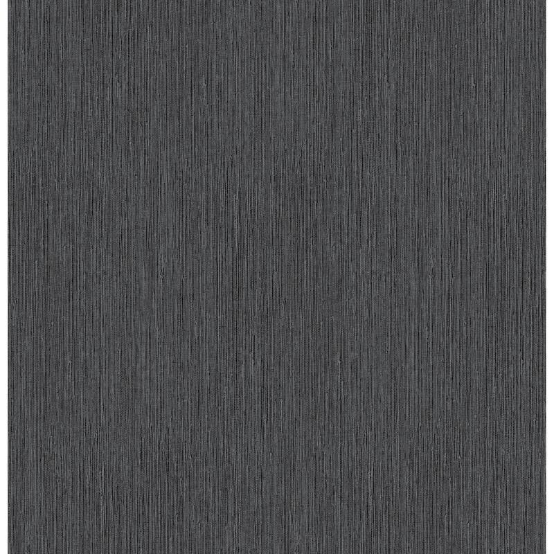 York Wallcoverings Seagrass Black & Silver Wallpaper